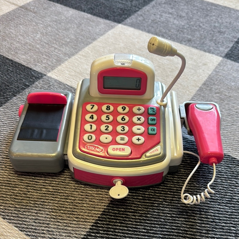 🛼3/$20🛼 Pink and Gray Toy Cash Register